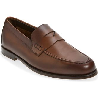 Doucal's Mario Penny Loafer in Nappato Marrone at Nordstrom, Size 9.5Us