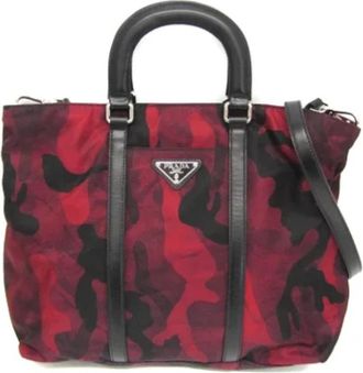 Prada Tweedehands leren handtassen - Dames - Vintage Shopper - Rood - ONE Size - Leer - Vintage