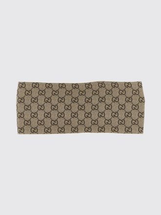 Gucci Fascia per capelli in seta stampa monogram GG