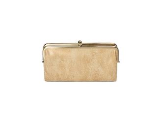 Hobo Lauren Clutch Womens Handbags Gold Leaf, Leather