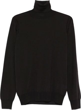 Paolo Pecora Maglione in lana a collo alto - Marrone