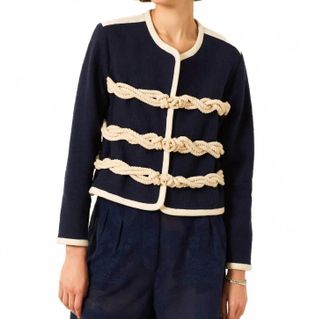 Alix of Bohemia Rowan Deep Sea Jacket In Navy