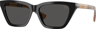 Burberry BE4468 416187 Womens Sunglasses Black Size 54