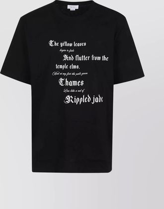 Alexander McQueen cotton logo print ribbed crew neck t-shirt