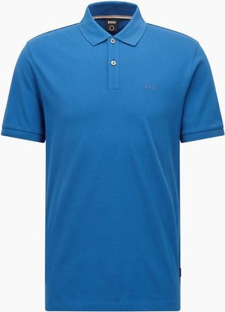 HUGO BOSS Mens Hbb Pallas Polo Iconic Logo Embroidered Shirt - Blue - Size: 3X large
