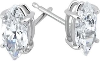 Pompeii3 1/2ct Diamond Studs 14K White Gold
