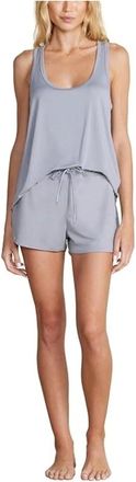 Barefoot Dreams Malibu Butterchic Shorts Womens Moonbeam Drawstring GBO693
