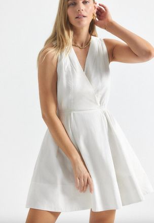 Derek Lam Tia Mini Dress In White