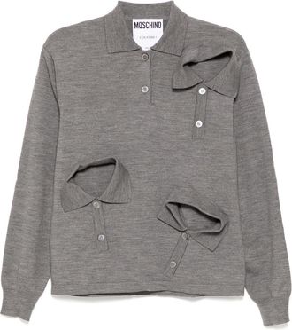 Moschino Gelaagde trui - Grijs