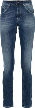 Dondup Slim-fit Jeans, male, Blue, Size: W30 Blue Skinny Jeans with Faded Effect