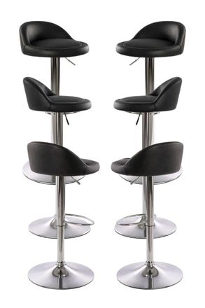 Regalos Miguel Packs Taburetes Cocina - Pack 6 Taburetes Cirkus - Negro