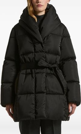 PESERICO Cappotto imbottito con cintura - Nero