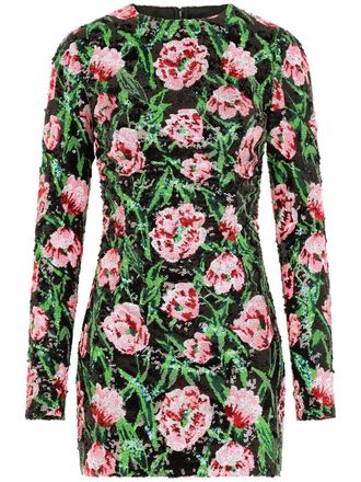 Dolce & Gabbana Abito corto con paillettes - Nero