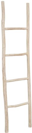 Biscottini International Biscottini - Toallero Escalera De Madera Ba&ntilde;o Moderno Suelo De Pared A Pared Escalera Decorativa Toallero Portaobjetos Librer&iacute;a