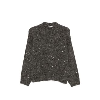 PANICALE Sequin-embellished High-neck Sweater