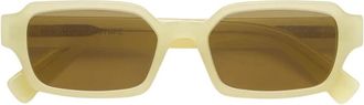Retro Superfuture Carino Zonnebril - unisex - Zonnebrillen - Geel - 54 MM - Accessoires