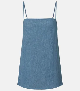 JADE Swim Iris seersucker top