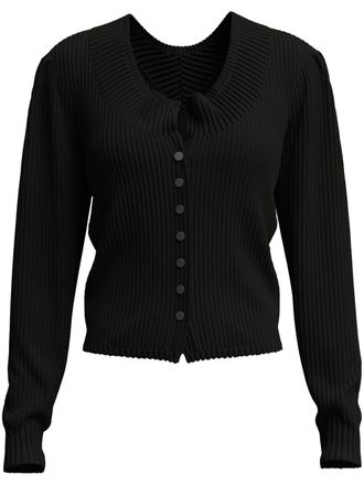 MACCAPANI Alpine cardigan - women - Wool - L - Black