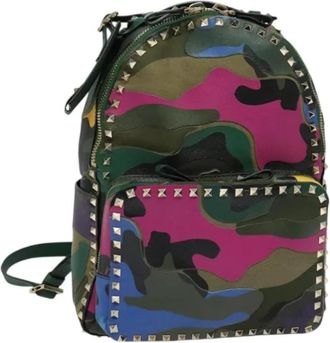 Valentino Pre-owned Leather backpacks - Dames - Vintage Rugzakken - Veelkleurig - ONE Size - Leer - Vintage