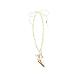 Forte_Forte Necklaces, female, Green, Size: ONE SIZE Crochet Choker Necklace