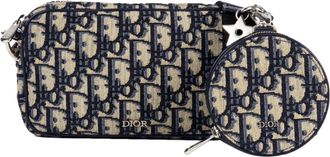 Dior Navy Canvas Sling Bag (Pre-Owned)