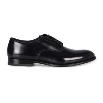 Doucal's Business Shoes, male, Blue, Size: 8 US Derby Lace-Up
