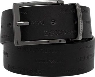 Emporio Armani Cintura in Pelle Reversibile - - Accessories - Uomo - Nero - ONE SIZE