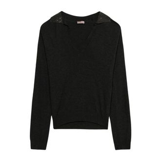 Oltre Dames, Truien, Grijs, Maat: 2XL Viscose