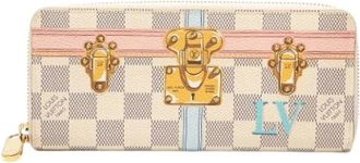 Louis Vuitton Pre-owned Wallets, female, White, Size: ONE SIZE Pre-owned Canvas Wallet