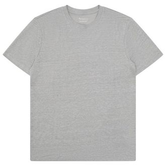 Knowledge Cotton Apparel Linen T-Shirt T-Shirt f&uuml;r Herren | grau