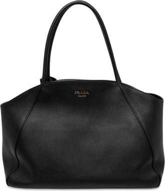 Prada Pre-owned Prada Large Soft Grain Leather Tote Ladies FUPW1XADH448QN9U