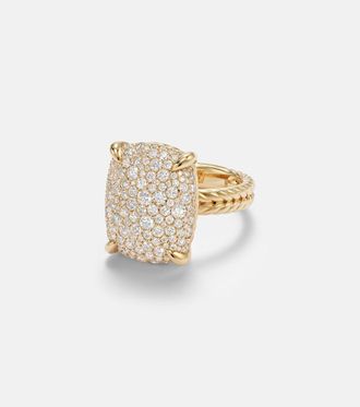 David Yurman Anillo Ch&acirc;telaine de oro de 18 ct con diamantes