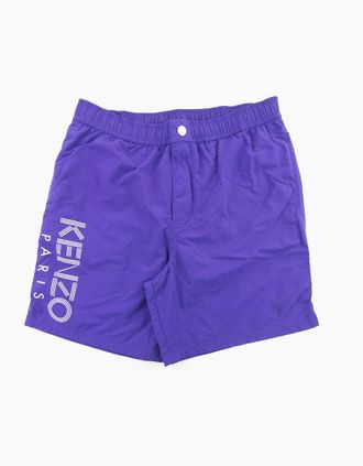 Kenzo Mens Kenzo Logo Bathing Shorts Purple - Size: 37/36/32