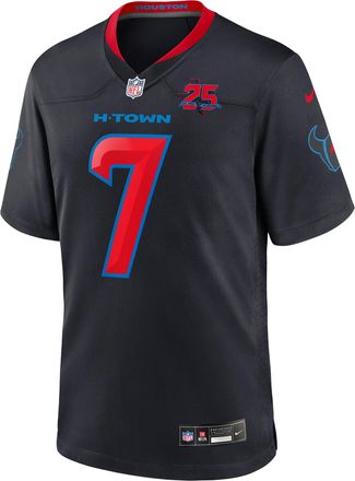 Nike C.J. Stroud Houston Texans 25th Season Nike Mens NFL Game Jersey in Blue | 67NM0B9H9HF-K9F
