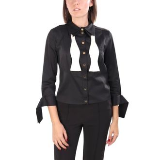 Elisabetta Franchi Dames, Blouses & Shirts, Zwart, Maat: XL