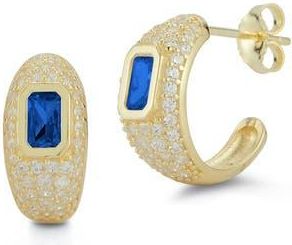 Glaze Jewelry Cubic Zirconia Hoop Earrings in Gold at Nordstrom Rack