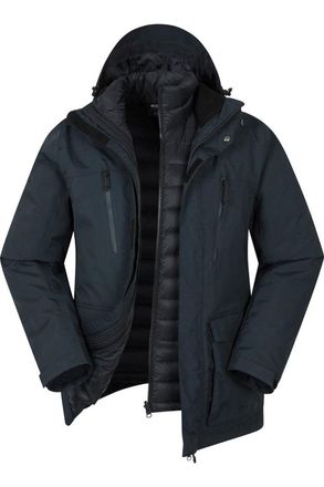 Mountain Warehouse Mens Maple 3 in 1 Waterproof Jacket