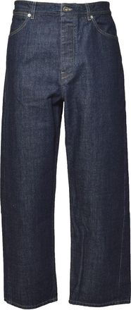 Jil Sander Straight-Leg Indigo Denim Jeans With Contrast Stitching