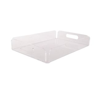 OEM Bandeja De Acr&iacute;lico Transparente, Bandeja De Acr&iacute;lico Para Aperitivos, Bandeja De Almacenamiento Multifuncional, Bandeja Para Toallas De Ba&ntilde;o