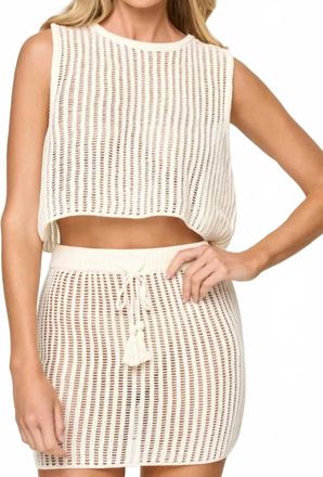 L*Space Sander Mini Skirt In Cream