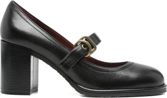 Roberto Festa Milano Zwarte leren Decolt&eacute; Elaine schoenen - Dames - Pumps - Zwart - 37 EU - Schoenen