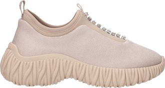 Miu Miu Beige Fabric Womens Sneakers