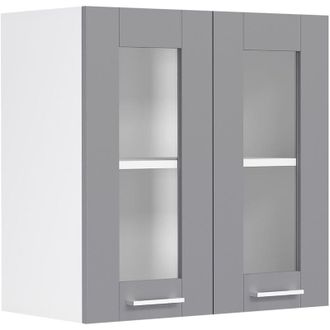 ebuy24 Armadio da cucina vcm appeso Dimensioni ca. a. 60 x l. 80 x t. 31 cm Armadio appeso con due porte rotanti in stile country house Mobile cucina con