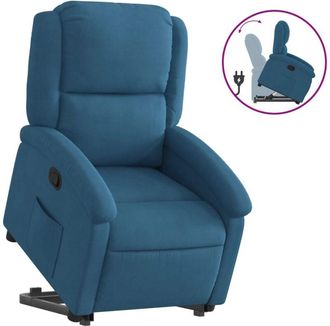 vidaXL Vidaxl - Sill&oacute;n Reclinable Elevable De Terciopelo Azul