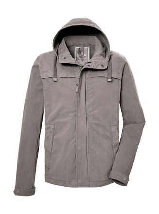 G.I.G.A. DX by killtec Funktionsjacke GS 16 MN JCKT GOTS, Herren, Gr. 4XL, grau (stein), Obermaterial: 98% Baumwolle, 2% Elasthan;Futter: 100% Baumwolle, G.I.G.A. DX BY KILL