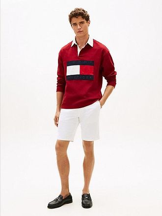 Tommy Hilfiger Denton Belted Twill Slim 9.5 Inseam Shorts