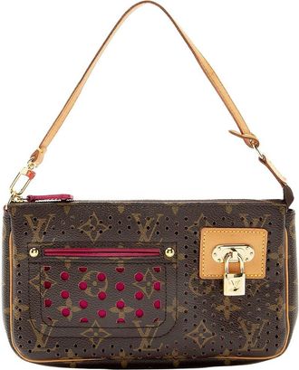 Louis Vuitton Vintage Limited Edition Monogram Perforated Pochette Accessoires (Authentic Pre-Loved)