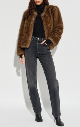 Stand Studio Sadie Faux Fur, Womens, Brown