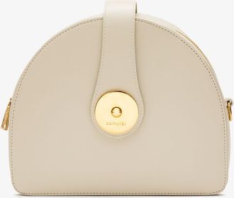 Complet White Midge Leather Cross Body Bag - Womens - Calf Leather