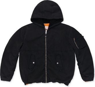 Purple Black x Alpha Hooded Bomber